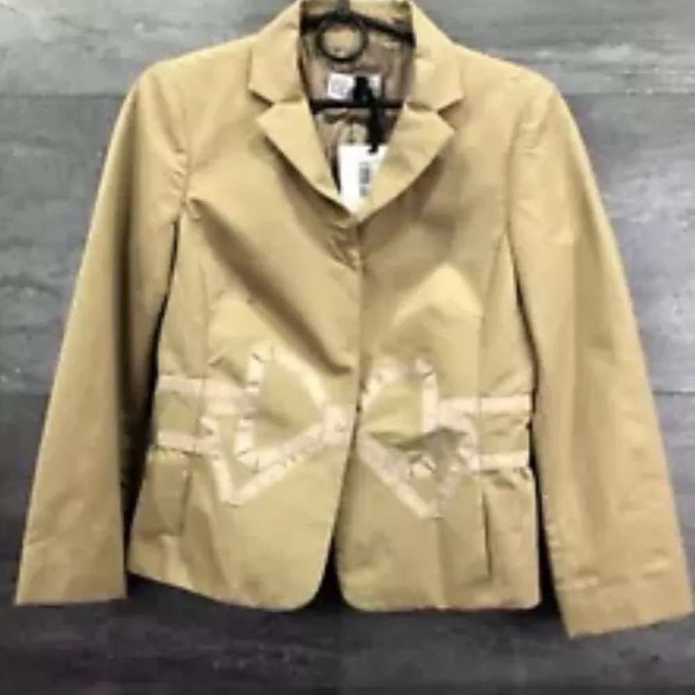 RED Valentino Signature Hue Blazer with Tailored Design and Bow Accents